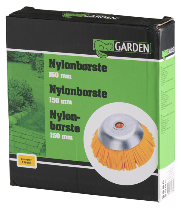 Nylonbørste Ø15 cm - Garden